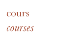 cours
courses